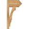 Ekena Millwork Balboa Arts & Crafts Rough Sawn Outlooker, Western Red Cedar, 8"W x 14"D x 26"H OUT08X14X26BOA03RWR - alternate 2